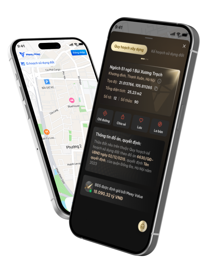 Nền tảng bản đồ tìm kiếm bất động sản và tra cứu thông tin quy hoạch trực tuyến